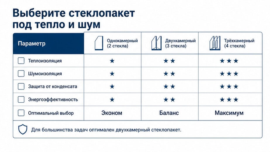 Чеклист стеклопакета: энергопакет, i-стекло, аргон